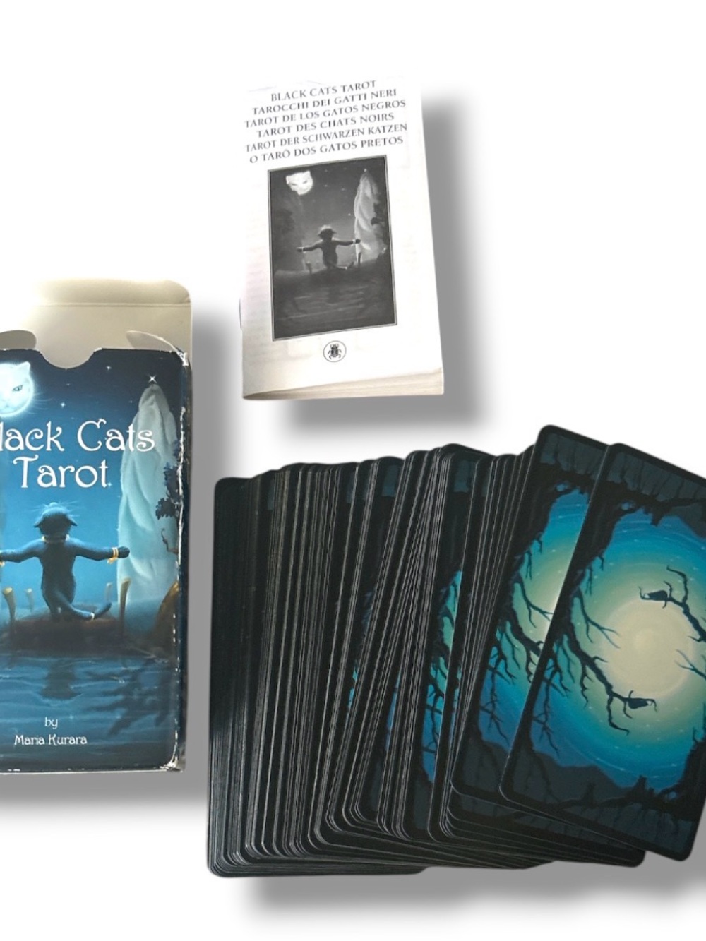 Black Cats Tarot Deck - Mystical Blue Tarot Cards - Picture 5 of 5